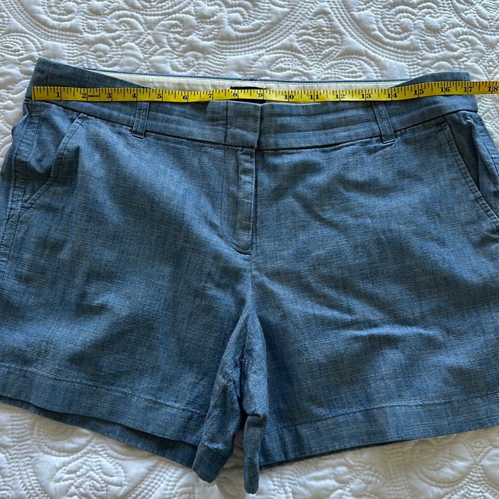 J Crew size 10 chambray shorts